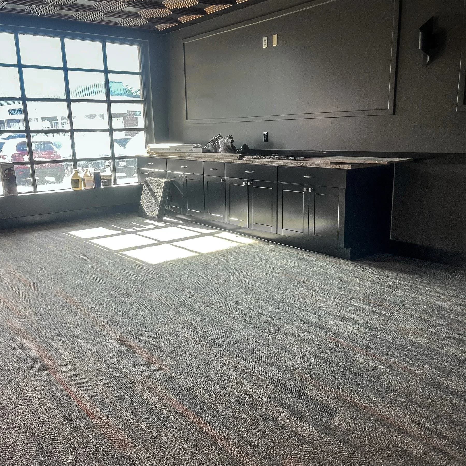 BAR restaurant CCT carpet tile installation in St. Louis