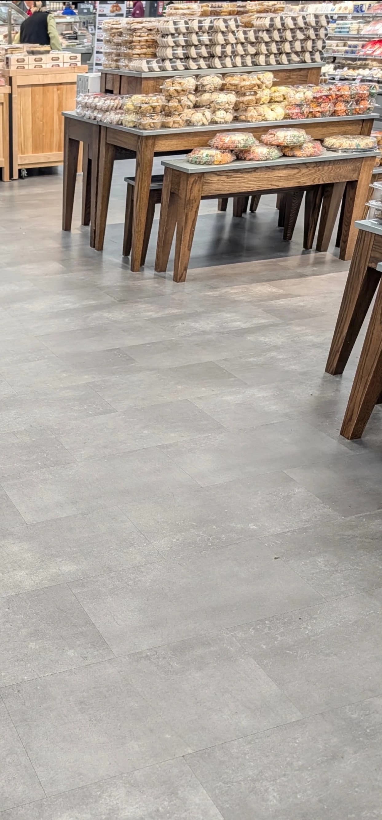 Roche Brothers grocery store with HRK Titanium flooring