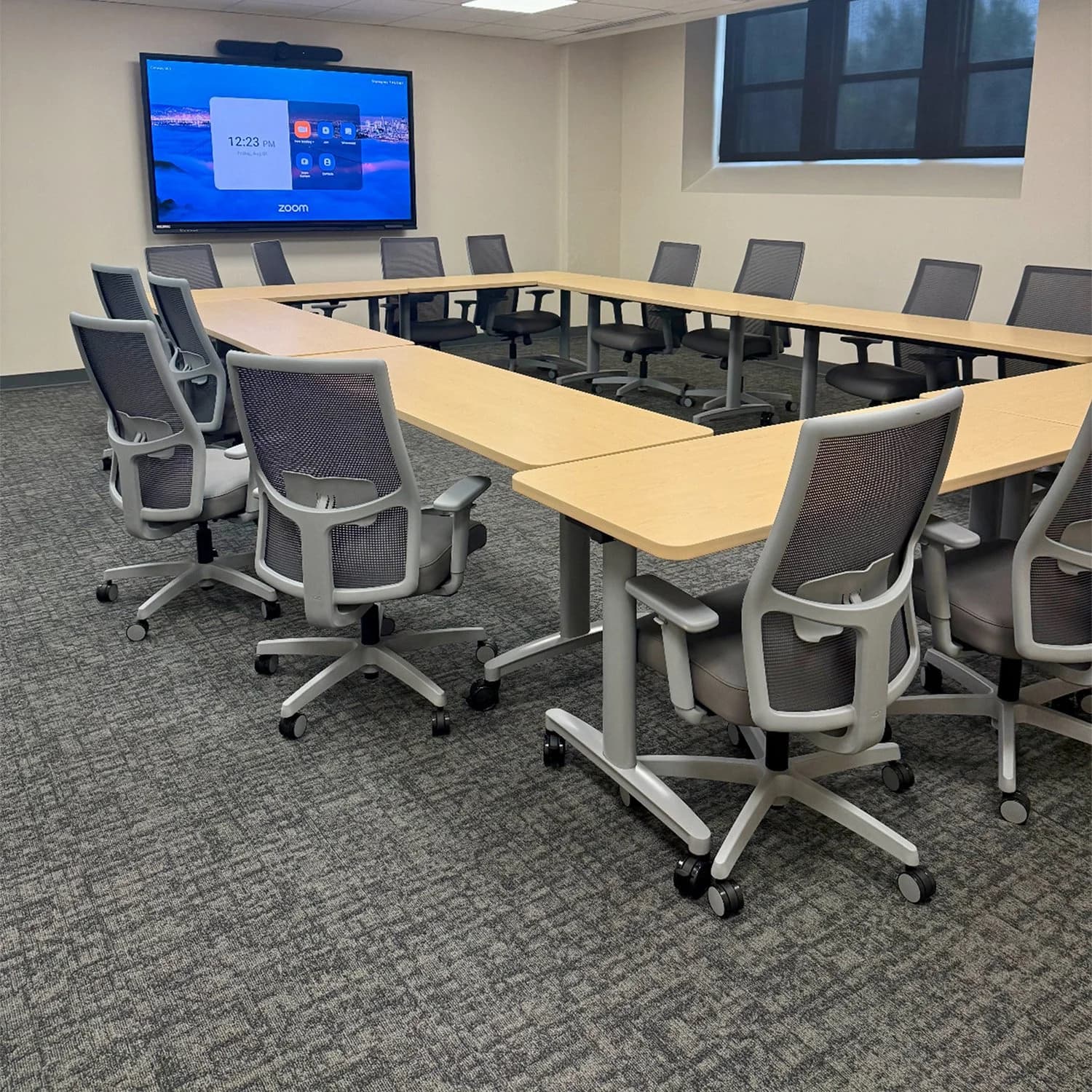 Rockhurst University CCT carpet tile installation in Kansas City